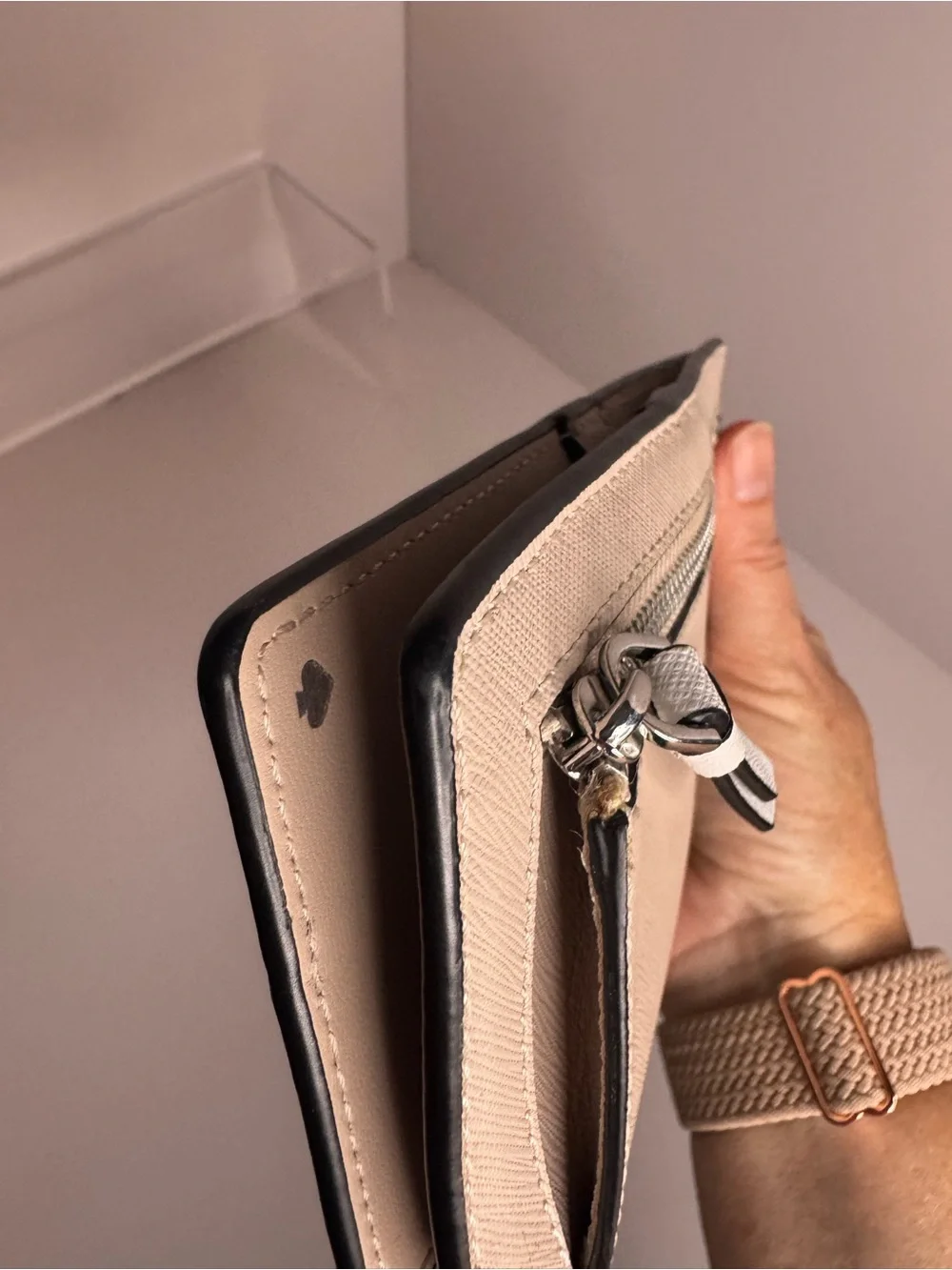 #416 Kate Spade New York Staci Large Slim Bifold Color Block Wallet